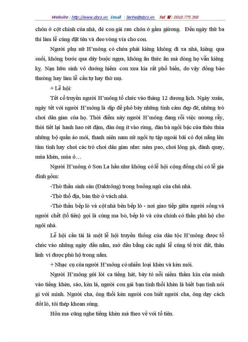 image for page Đặc trưng văn hoá của người h mông