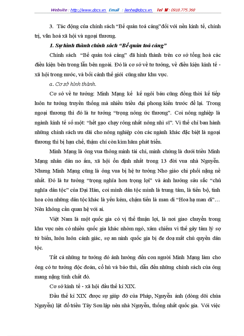 image for page Sự hình thành và tác động của chính sách bế quan toả cảng dưới triều minh mạng