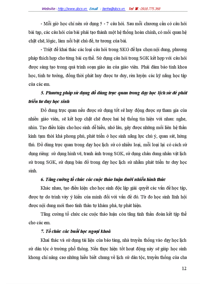 image for page Đôi điều về đổi mới phương pháp dạy học lịch sử ở trường phổ thông