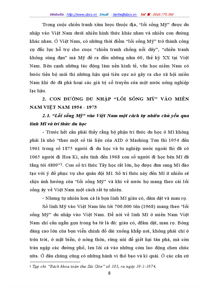 image for page Tác động của lối sống mỹ đến miền nam việt nam 1954 1975