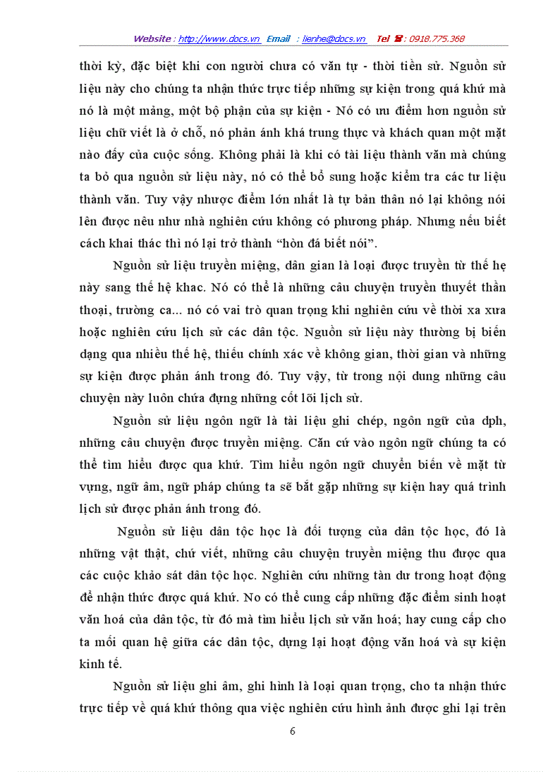 image for page Vai trò và vấn đề khai thác sử dụng các nguồn sử liệu trong nghiên cứu lịch sử