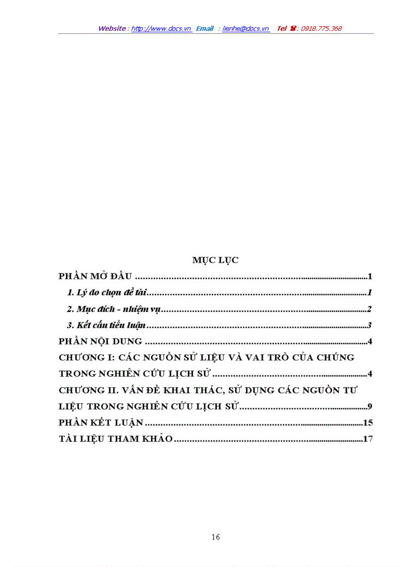 image for page Vai trò và vấn đề khai thác sử dụng các nguồn sử liệu trong nghiên cứu lịch sử