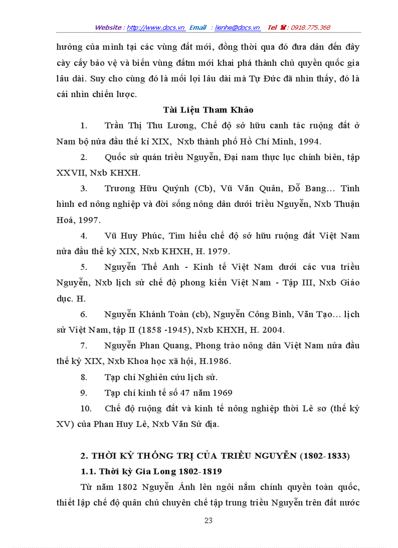 image for page Chính sách khẩn hoang của triều nguyễn dưới thời vua minh mệnh