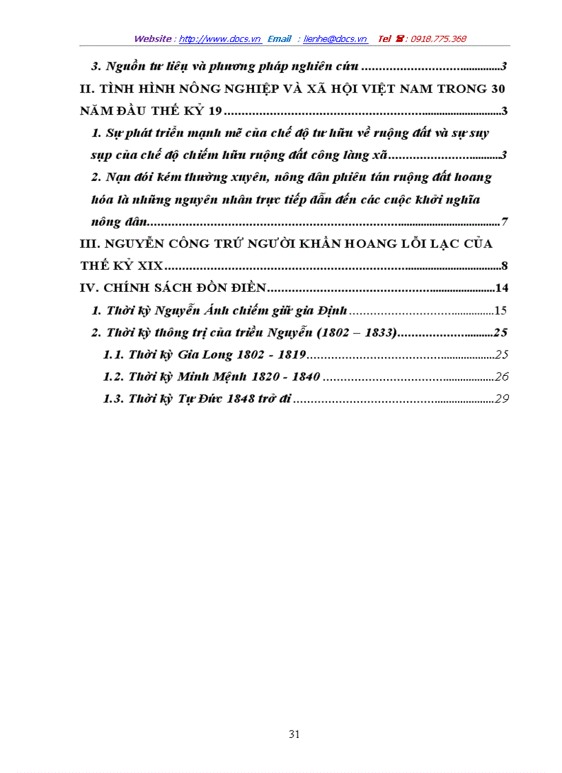 image for page Chính sách khẩn hoang của triều nguyễn dưới thời vua minh mệnh
