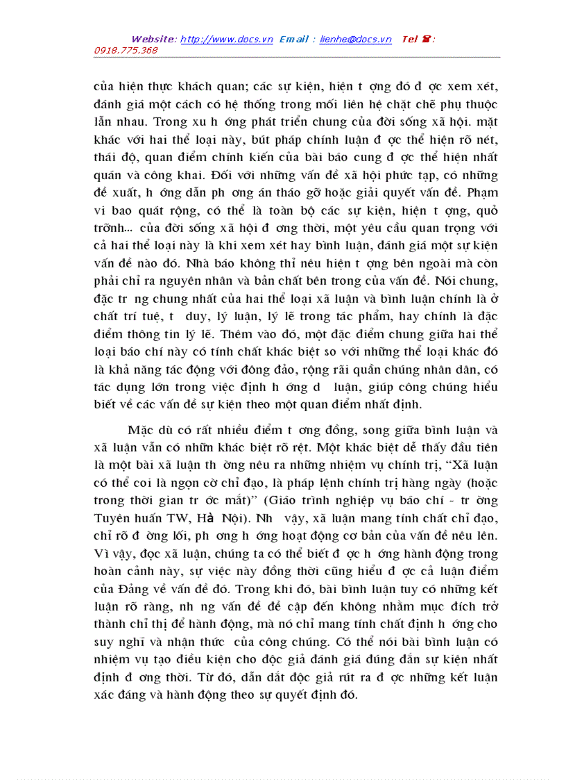 image for page So sánh xã luận và bình luận để chỉ ra đặc điểm của từng thể loại
