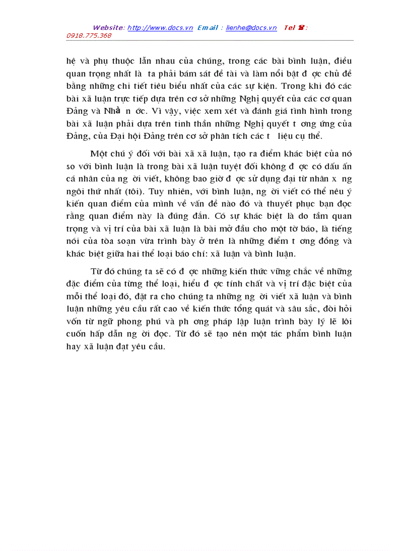 image for page So sánh xã luận và bình luận để chỉ ra đặc điểm của từng thể loại