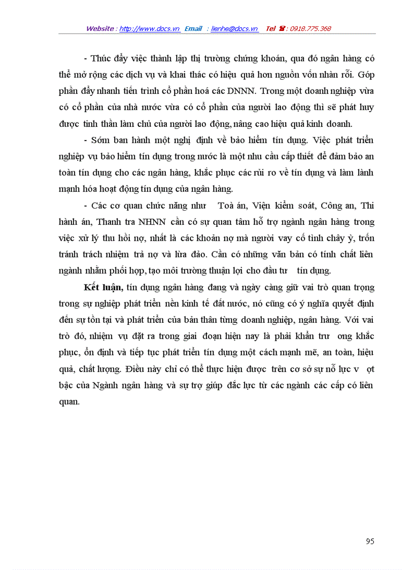 image for page Giải pháp nâng cao chất lượng tín dụng khi cho vay doanh nghiệp Nhà nước tại Chi nhánh Ngân hàng Công thư ơng khu vực Đống Đa