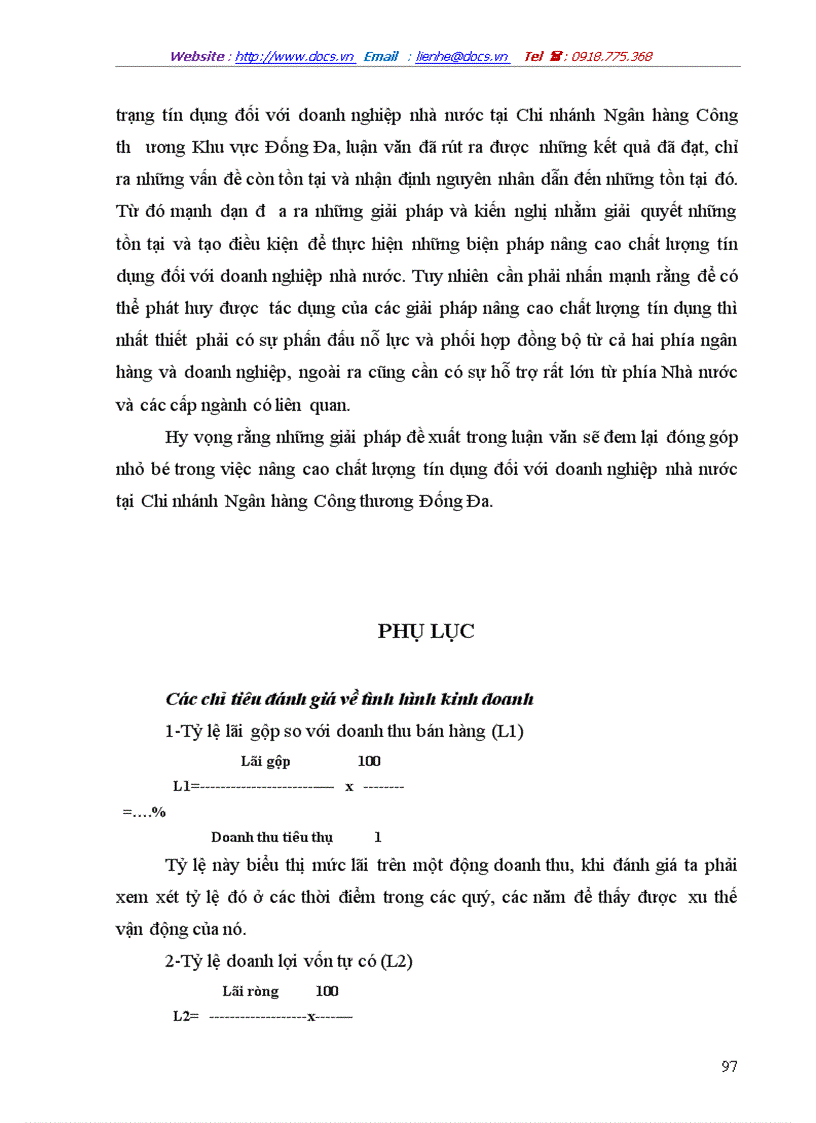 image for page Giải pháp nâng cao chất lượng tín dụng khi cho vay doanh nghiệp Nhà nước tại Chi nhánh Ngân hàng Công thư ơng khu vực Đống Đa