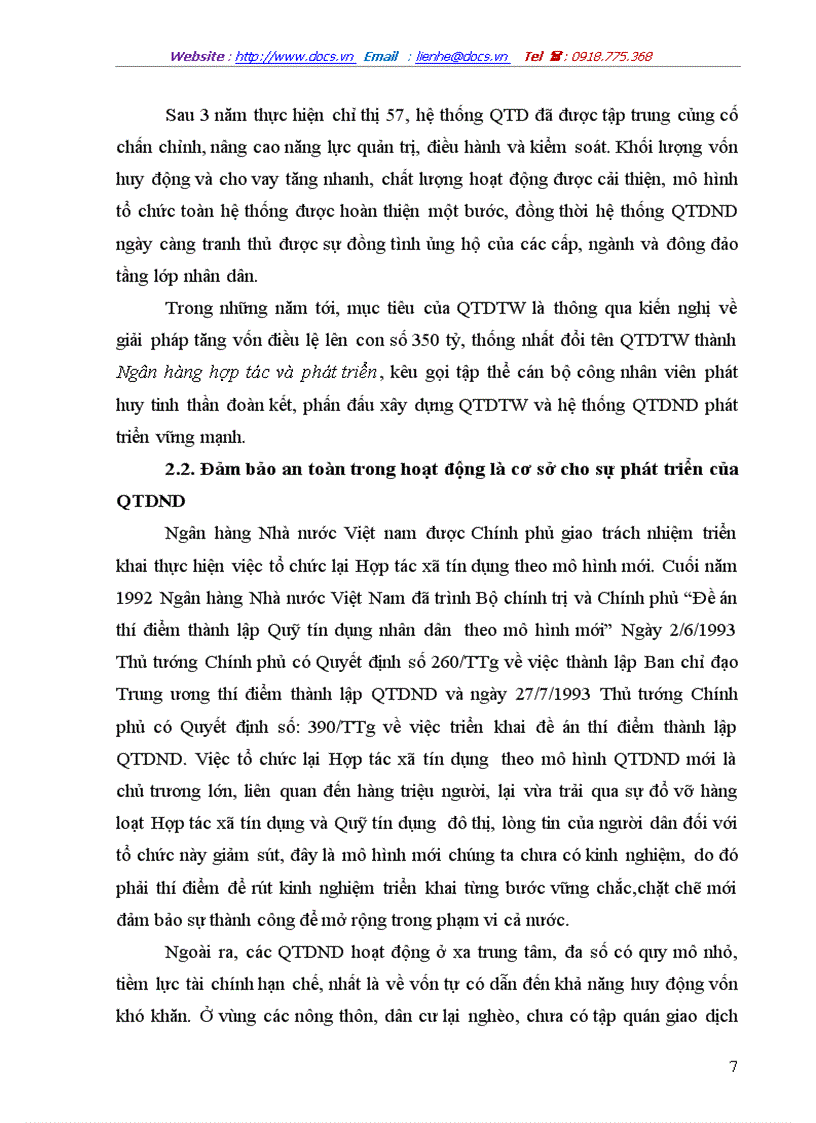 image for page Giải pháp nhằm đảm bảo an toàn cho hoạt động của các quỹ tín dụng Nhân dân