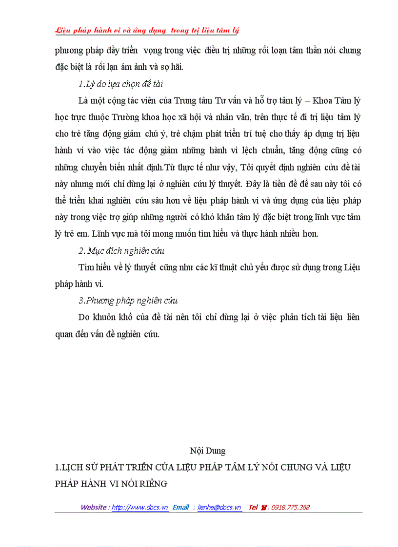 image for page Liệu pháp hành vi và ứng dụng trong trị liệu tâm lý
