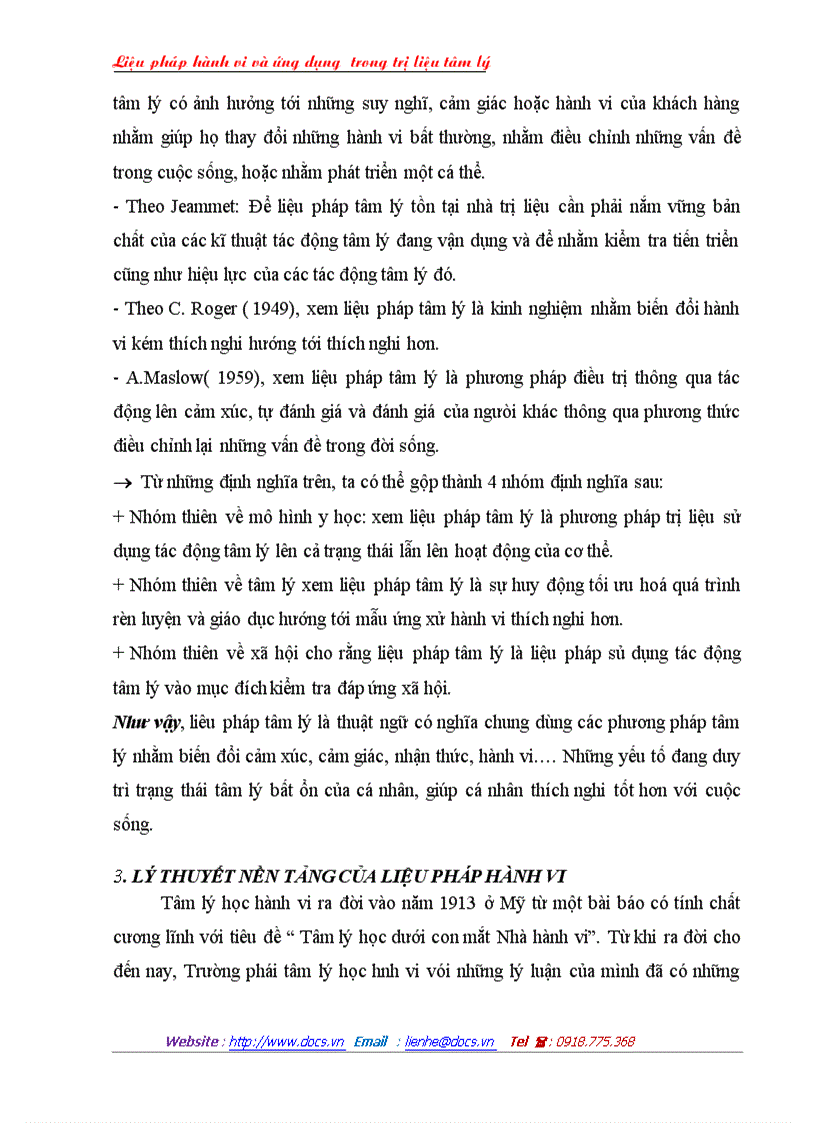 image for page Liệu pháp hành vi và ứng dụng trong trị liệu tâm lý