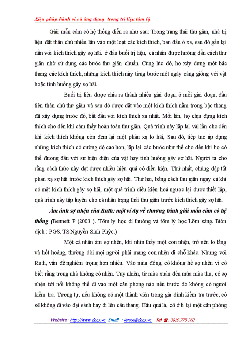 image for page Liệu pháp hành vi và ứng dụng trong trị liệu tâm lý