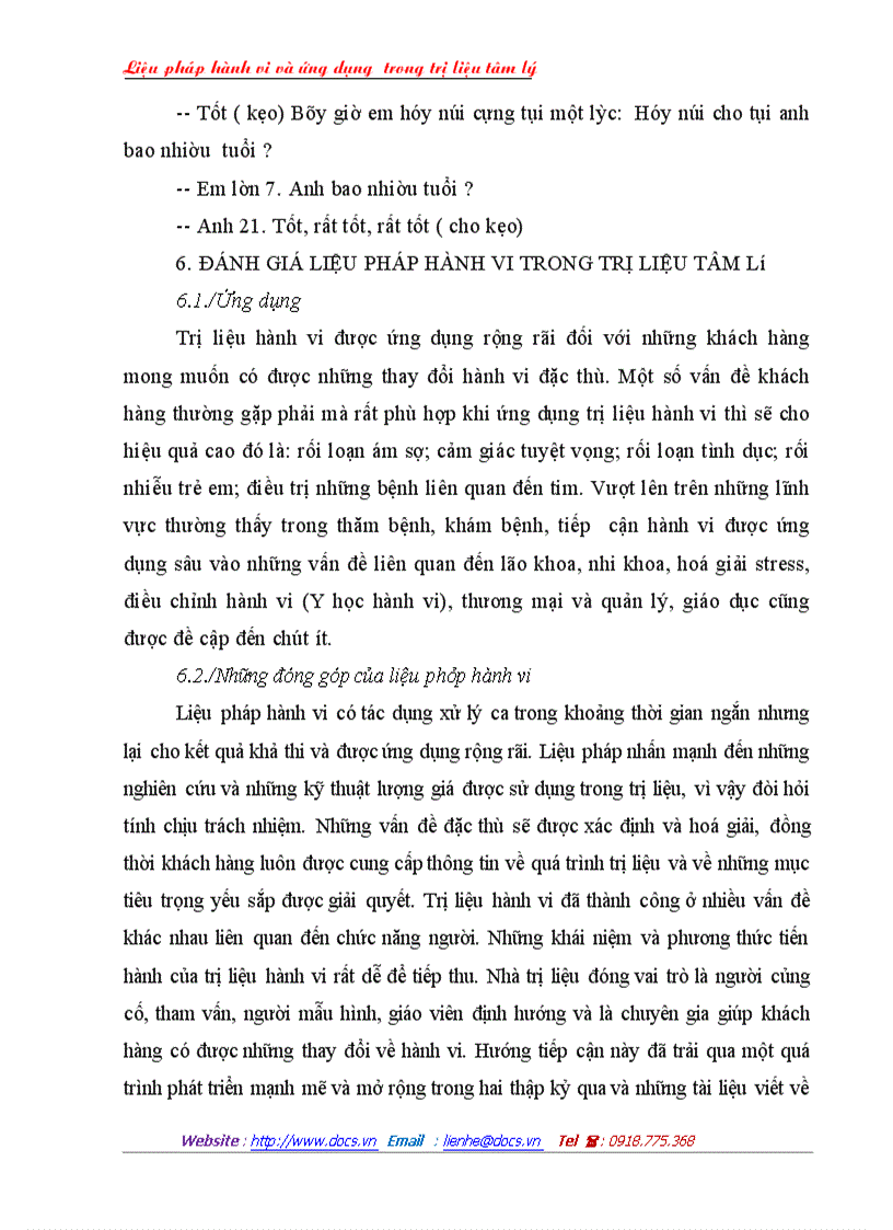 image for page Liệu pháp hành vi và ứng dụng trong trị liệu tâm lý