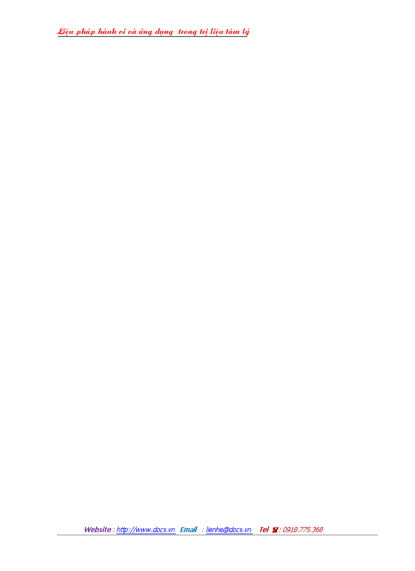 image for page Liệu pháp hành vi và ứng dụng trong trị liệu tâm lý