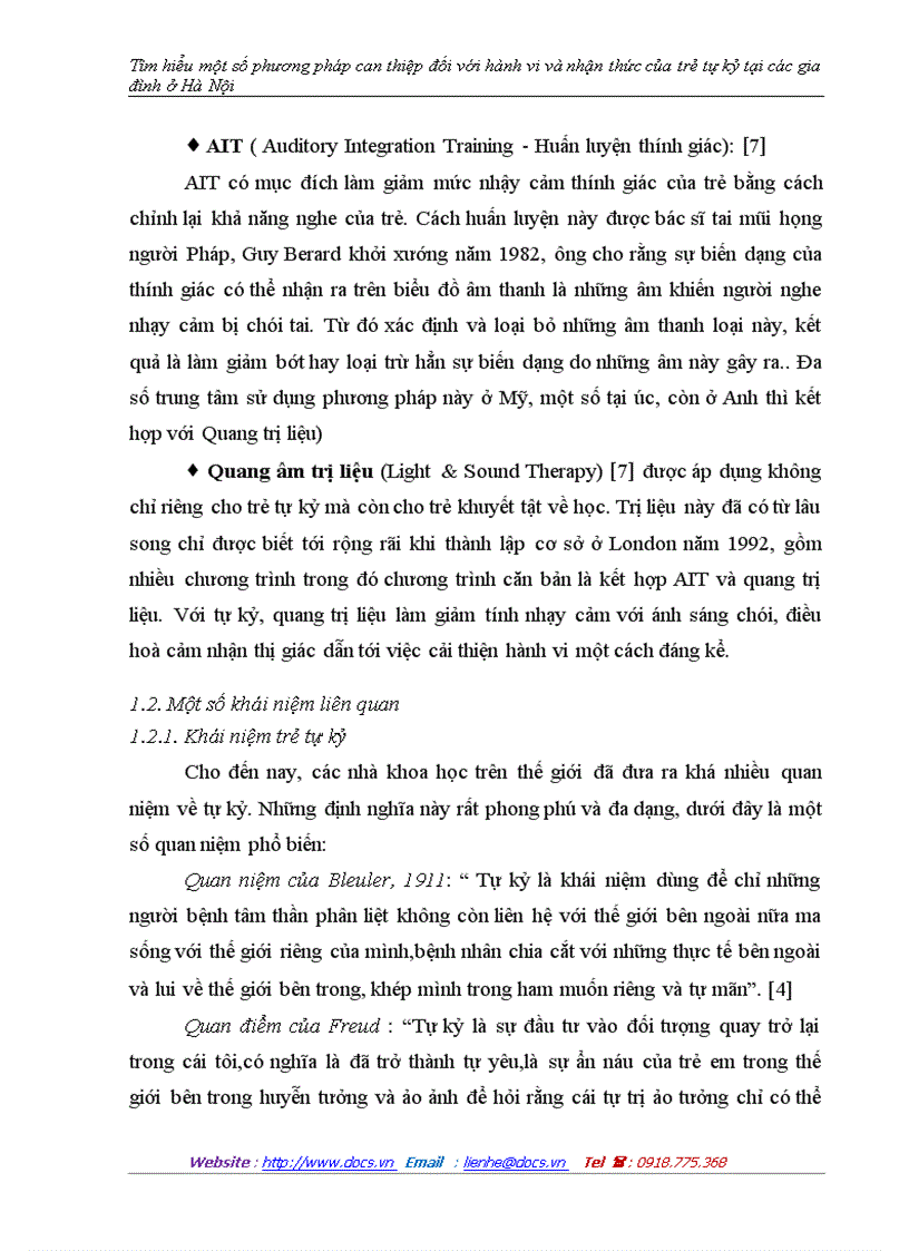 image for page Tìm hiểu một số phương pháp can thiệp đối với hành vi và nhận thức của trẻ tự kỷ tại các gia đình ở Hà Nội