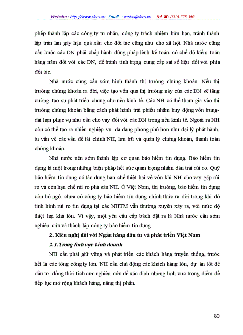 image for page Giải pháp nâng cao hiệu quả tín dụng trung dài hạn tại Ngân hàng đầu tư và phát triển Việt Nam