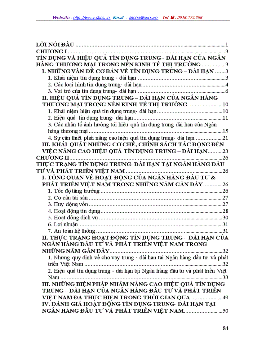 image for page Giải pháp nâng cao hiệu quả tín dụng trung dài hạn tại Ngân hàng đầu tư và phát triển Việt Nam