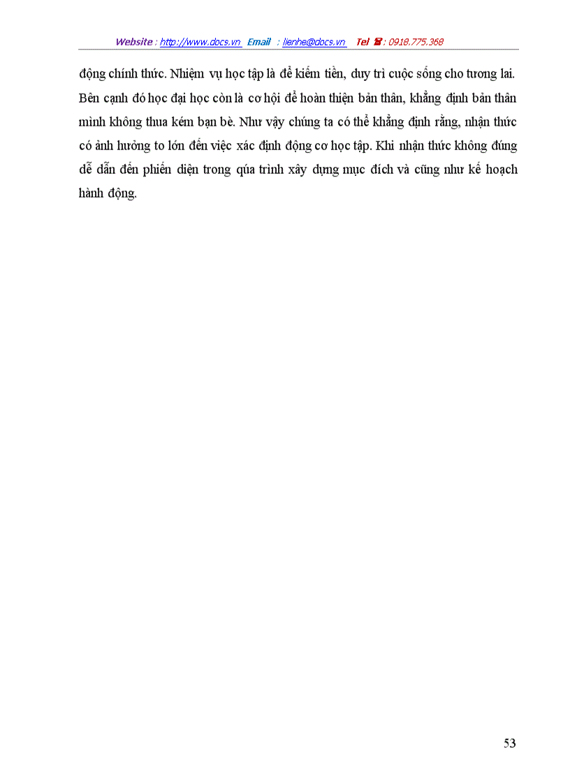 image for page Động cơ học tập của sinh viên năm thứ nhất Trường đại học khoa học xã hội và nhân văn