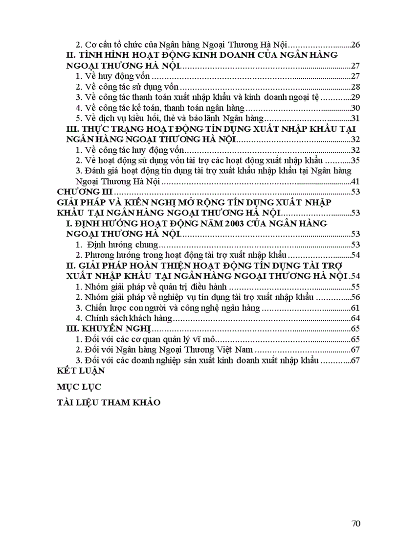 image for page Giải pháp mở rộng hoạt động tín dụng tài trợ xuất nhập khẩu tại Ngân hàng Ngoại Thương Hà Nội