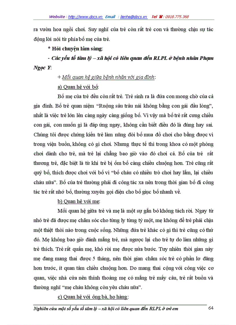 image for page Nghiên cứu một số yếu tố tâm lý xã hội có liên quan đến rối loạn phân ly ở trẻ em
