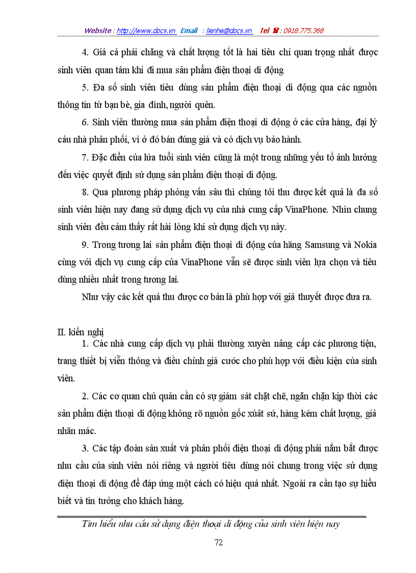 image for page Tìm hiểu nhu cầu sử dụng điện thoại di động của sinh viên hiện nay