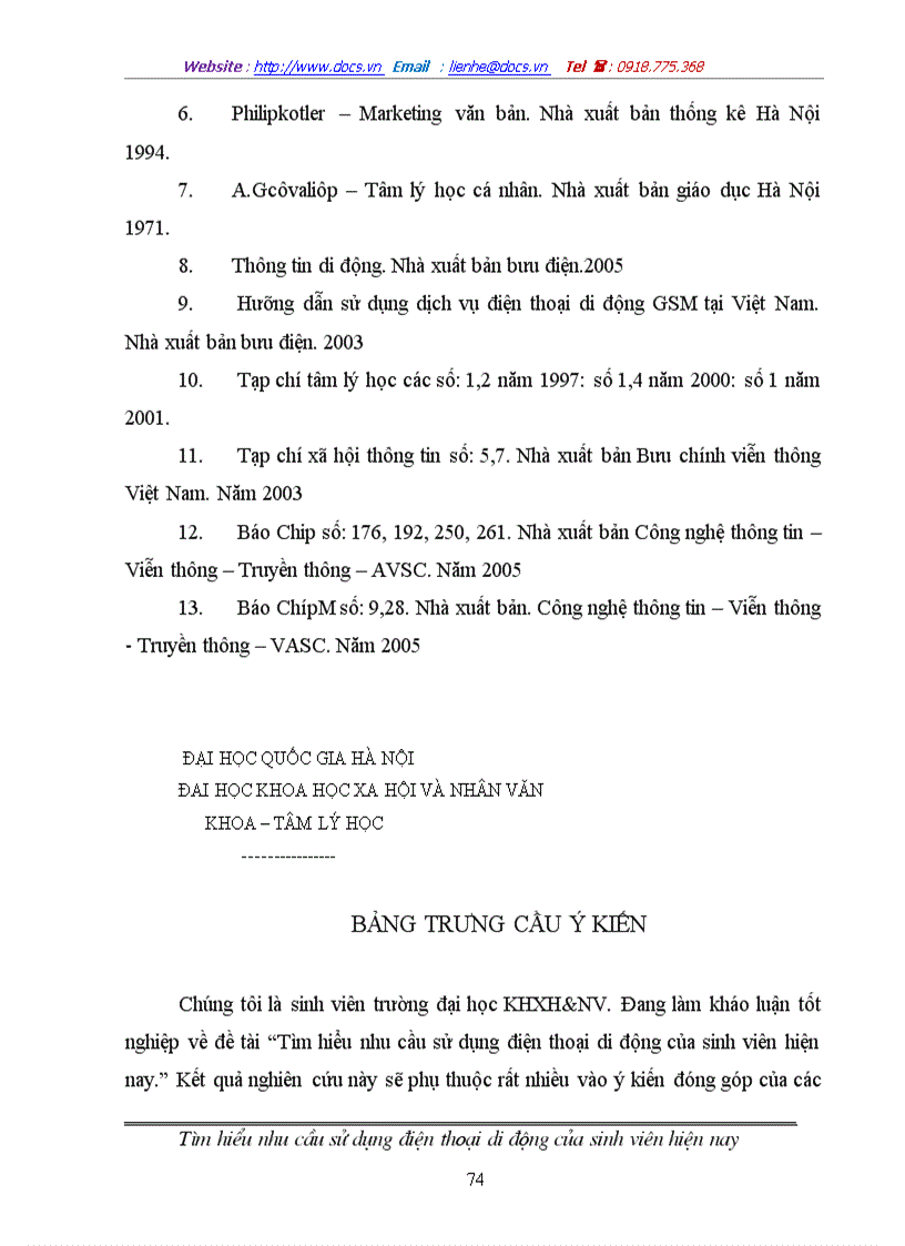 image for page Tìm hiểu nhu cầu sử dụng điện thoại di động của sinh viên hiện nay