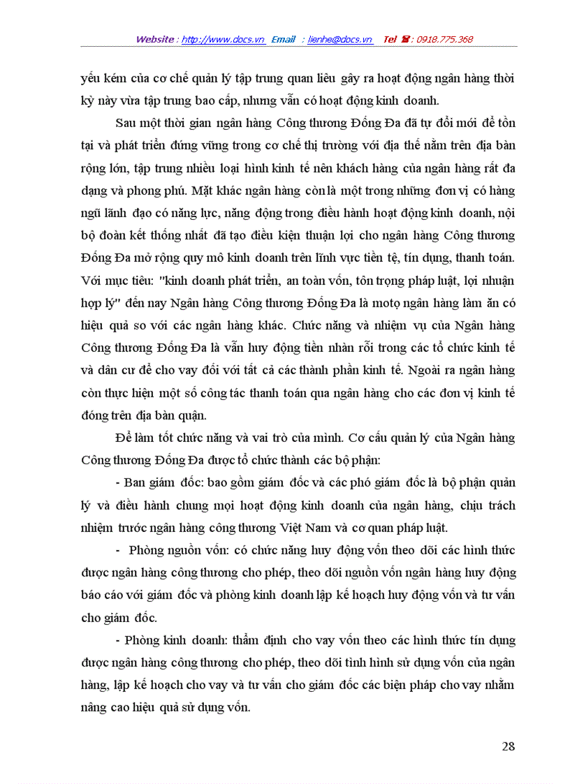 image for page Một số giải pháp hạn chế rủi ro an toàn tín dụng đối với kinh tế ngoài quốc doanh tại Ngân hàng công thương Đống Đa