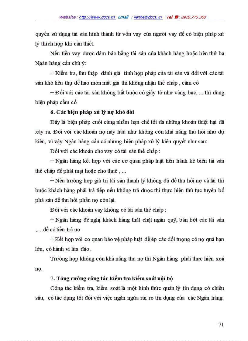 image for page Một số giải pháp hạn chế rủi ro an toàn tín dụng đối với kinh tế ngoài quốc doanh tại Ngân hàng công thương Đống Đa