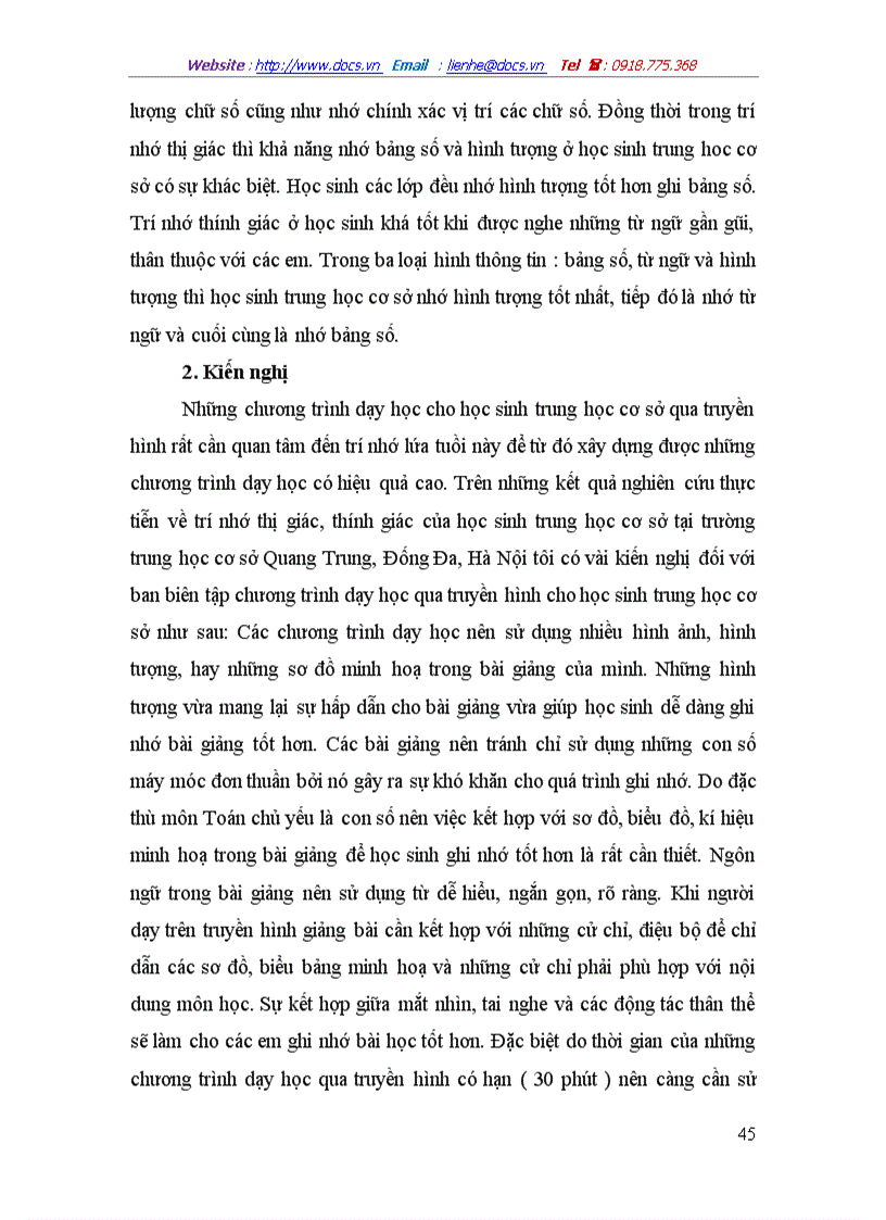 image for page Trí nhớ thị giác thính giác ngắn hạn của học sinh trung học cơ sở