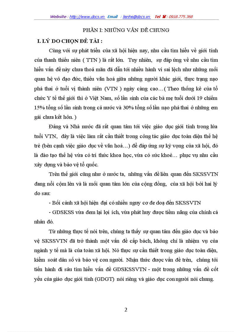 image for page Tìm hiểu thái độ của học sinh một số trường PTTH ở Hà Nội khi được giáo dục SKSSVTN