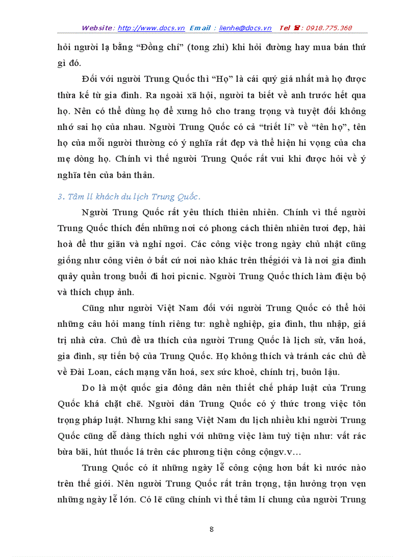 image for page Tâm lý khách du lịch trung quốc