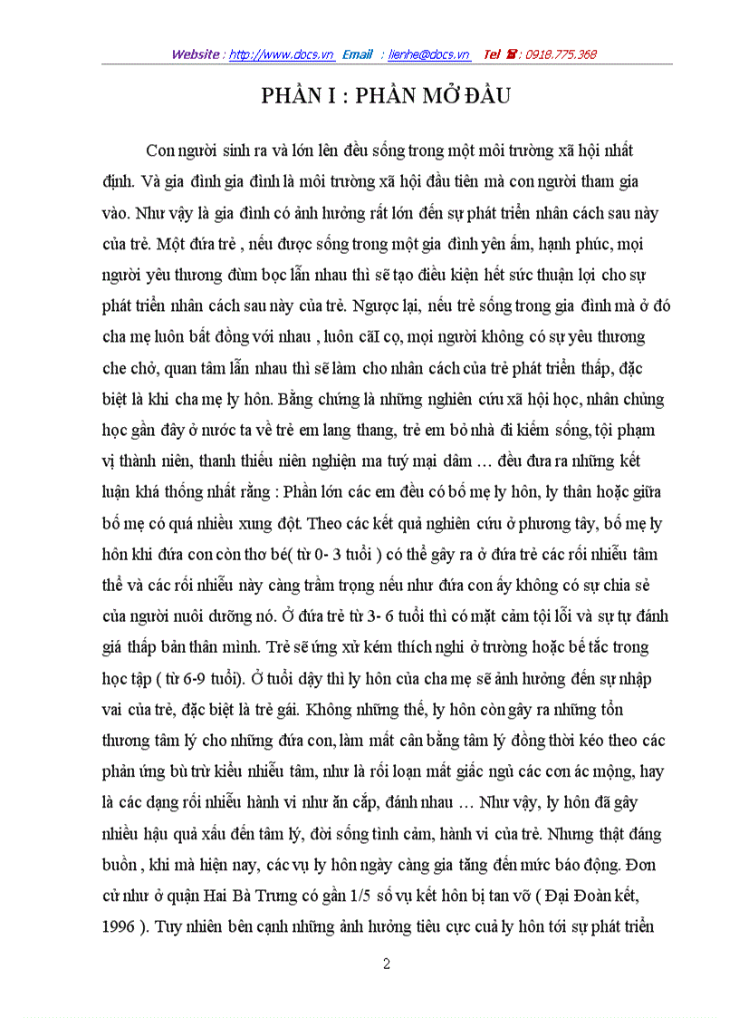 image for page Đời sống tâm lý của trẻ sau khi cha mẹ ly hôn