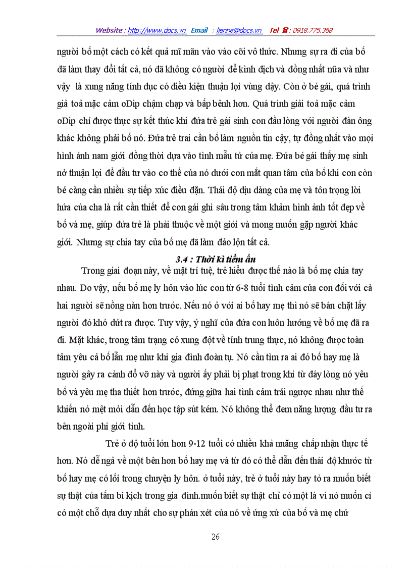 image for page Đời sống tâm lý của trẻ sau khi cha mẹ ly hôn