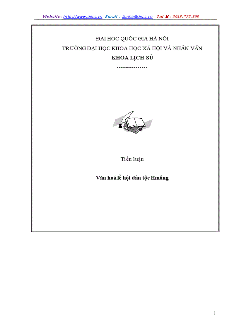 image for page Văn hoá lễ hội dân tộc Hmông