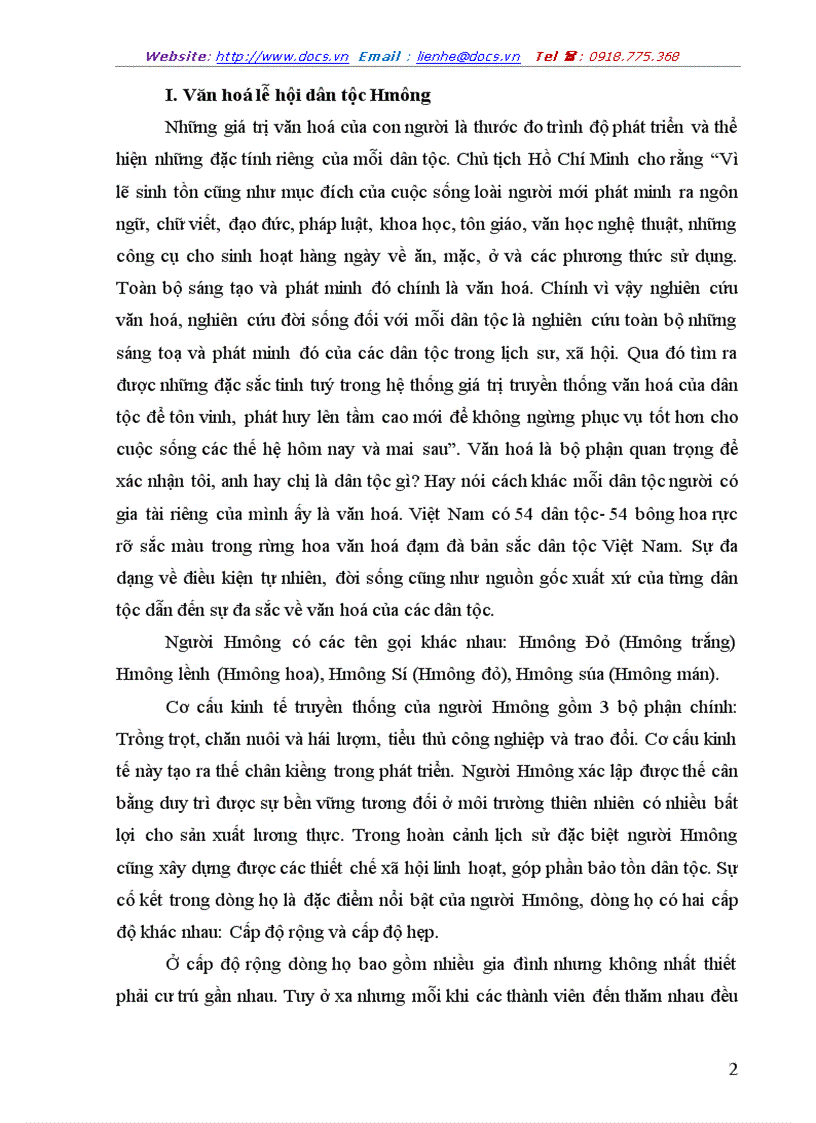 image for page Văn hoá lễ hội dân tộc Hmông