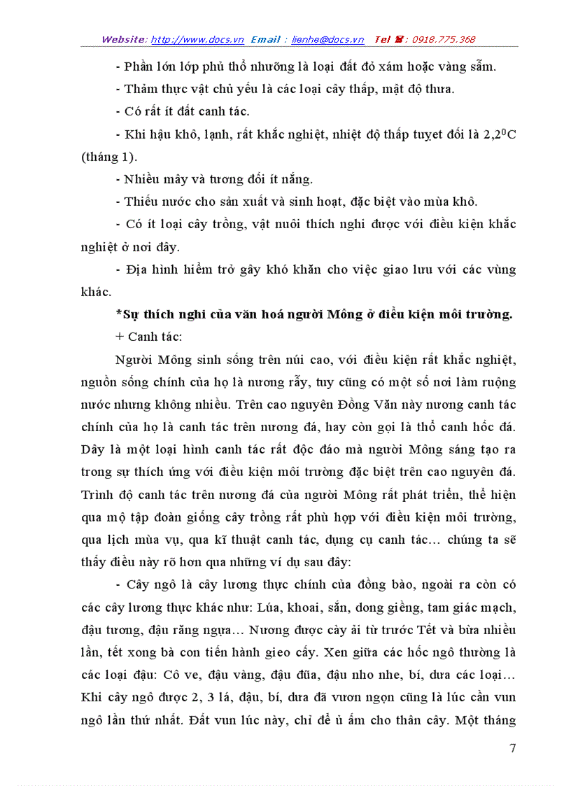 image for page Văn hoá của người Mông trong sự thích ứng với điều kiện môi trường ở Đồng Văn