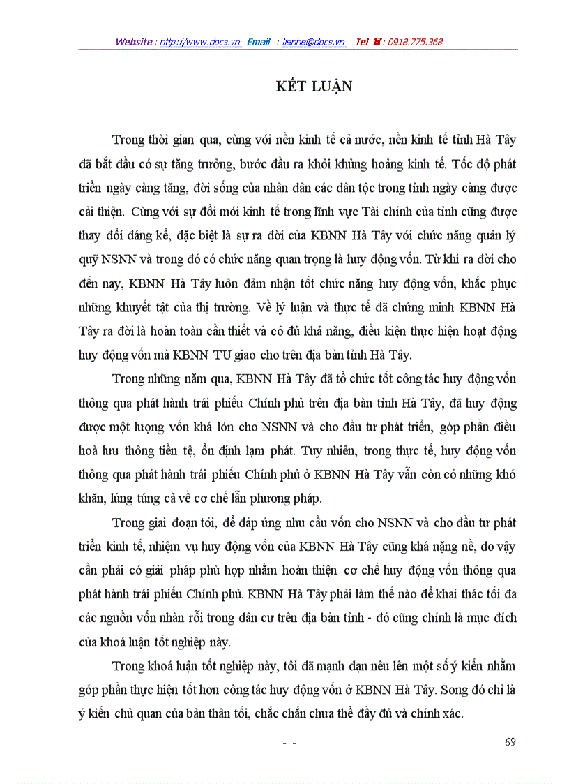 image for page Một số giải pháp huy động vốn thông qua phát hành trái phiếu Chính phủ ở kho bạc Nhà nước Hà Tây