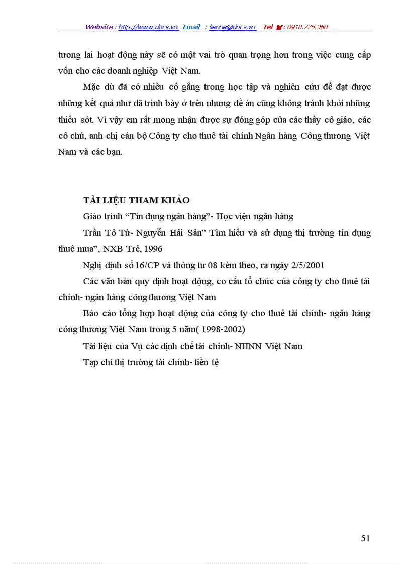 image for page Giải pháp hoàn thiện và phát triển hoạt động cho thuê tài chính tại Công ty cho thuê tài chính Ngân hàng Công thương Việt Nam