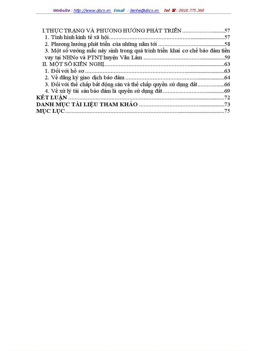 image for page Chế độ pháp lý về bảo đảm tiền vay bằng tài sản trong hoạt động tín dụng ngân hàng thực tiễn áp dụng tại NHNo PTNT huyện Văn Lâm