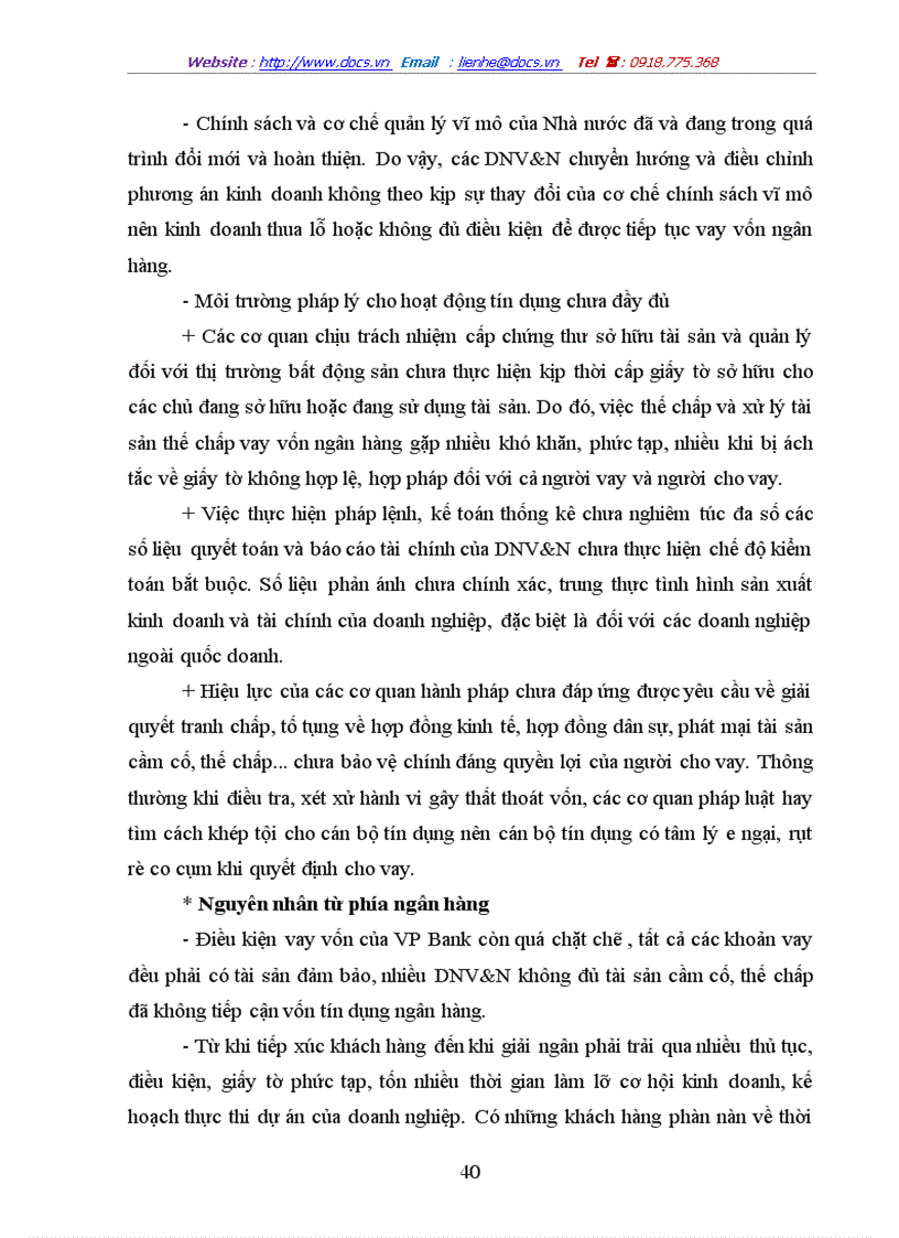 image for page Giải pháp tín dụng ngân hàng nhằm phát triển doanh nghiệp vừa và nhỏ tại Ngân hàng VP Bank