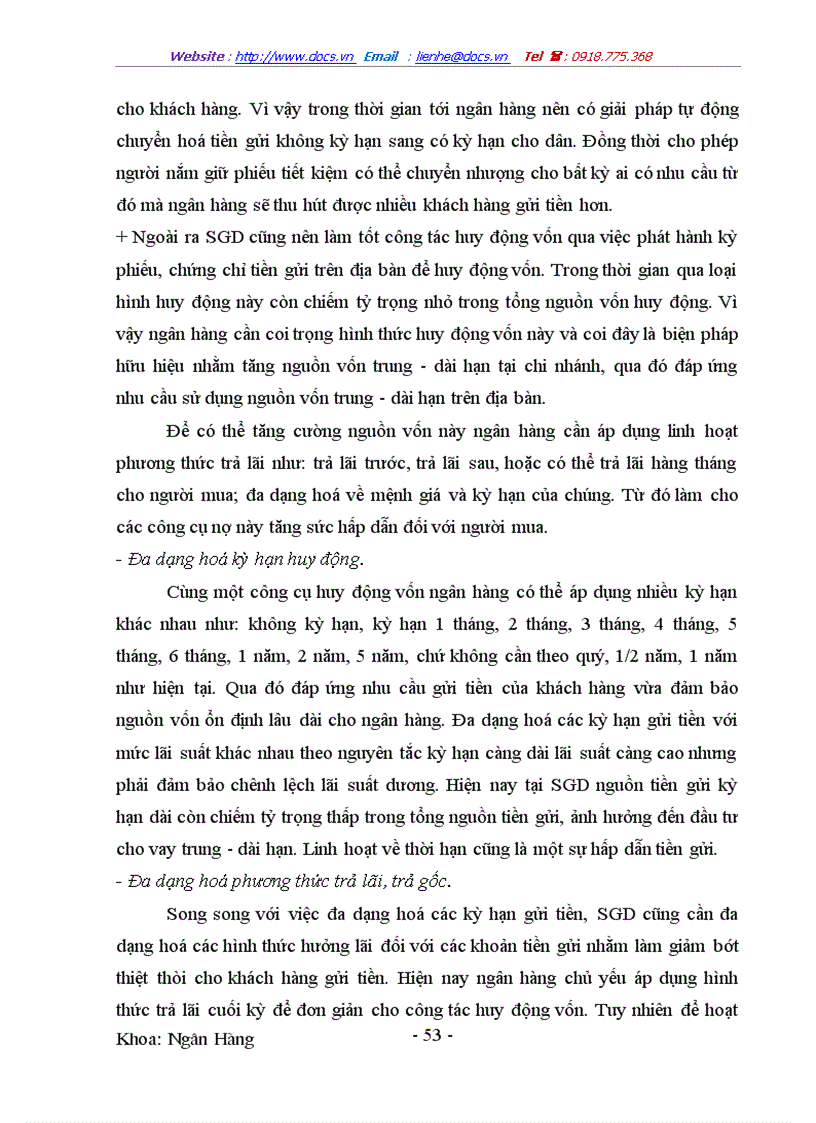 image for page Giải pháp nhằm nâng cao hiệu quả hoạt động huy động vốn tại SGD I Ngân hàng Công thương VN