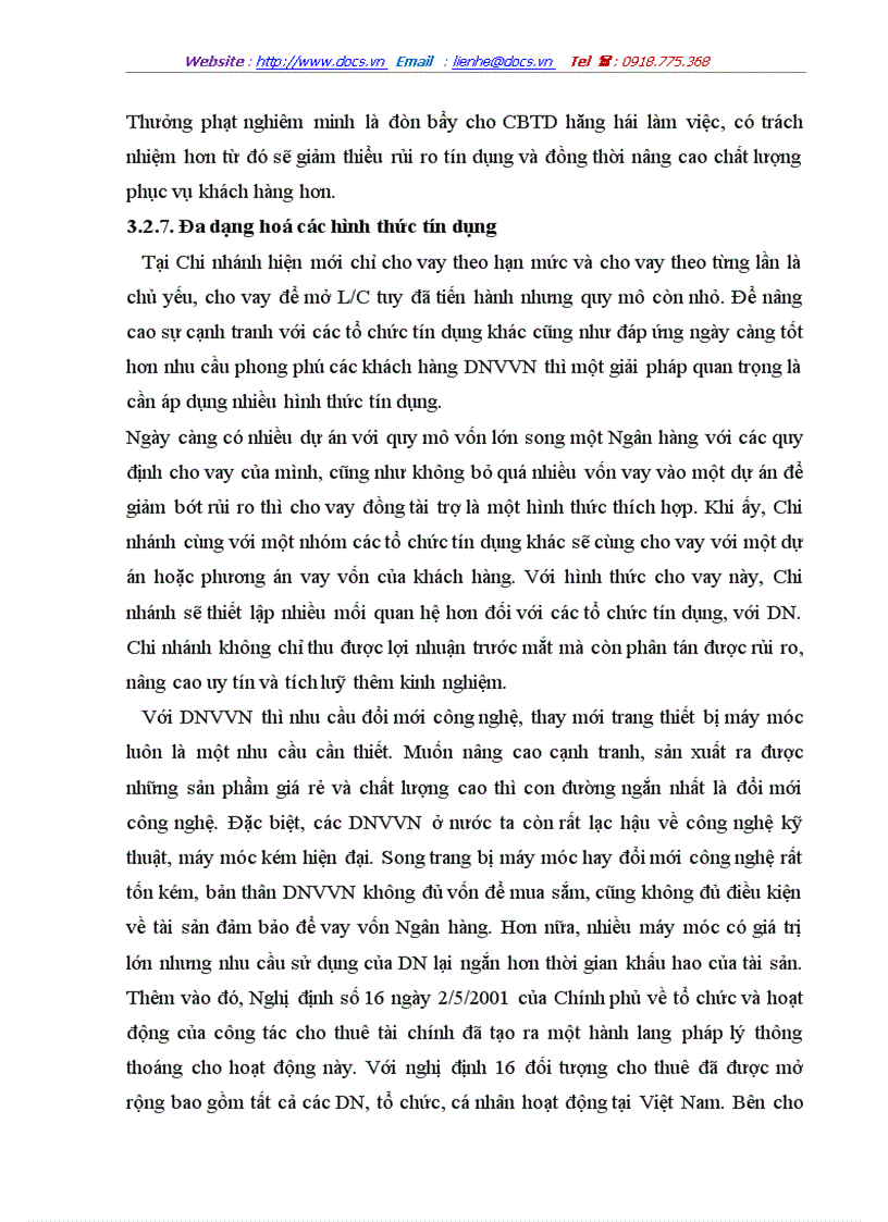 image for page Giải pháp nâng cao chất lượng tín dụng đối với Doanh nghiệp vừa và nhỏ tại Chi nhánh Ngân hàng nông nghiệp và phát triển nông thôn Đông Hà Nội