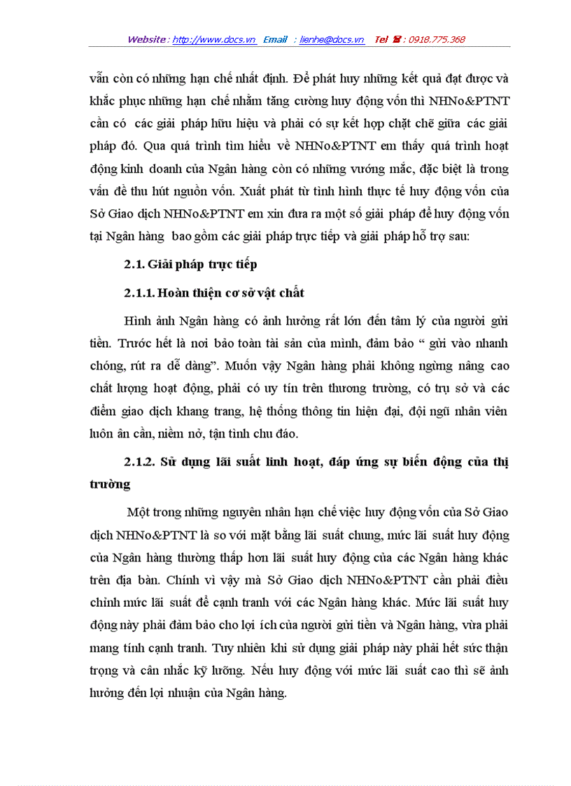 image for page Một số giải pháp tạo vốn và nâng cao hiệu quả tín dụng của Sở Giao dịch Ngân hàng Nông nghiệp và Phát triển nông thôn Việt Nam