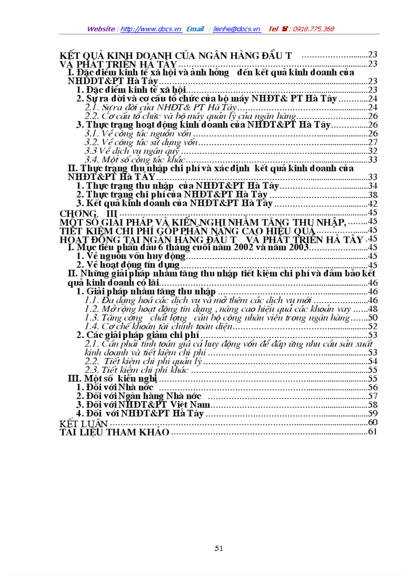 image for page Một số ý kiến về tăng thu tiết kiệm chi phí nhằm nâng cao hiệu quả kinh doanh tại NHĐT PT Hà Tây