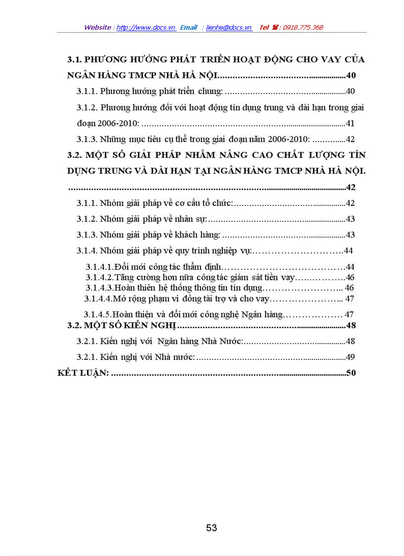image for page Nâng cao chất lượng tín dụng trung và dài hạn tại Ngân hàng thương mại cổ phần Nhà Hà Nội