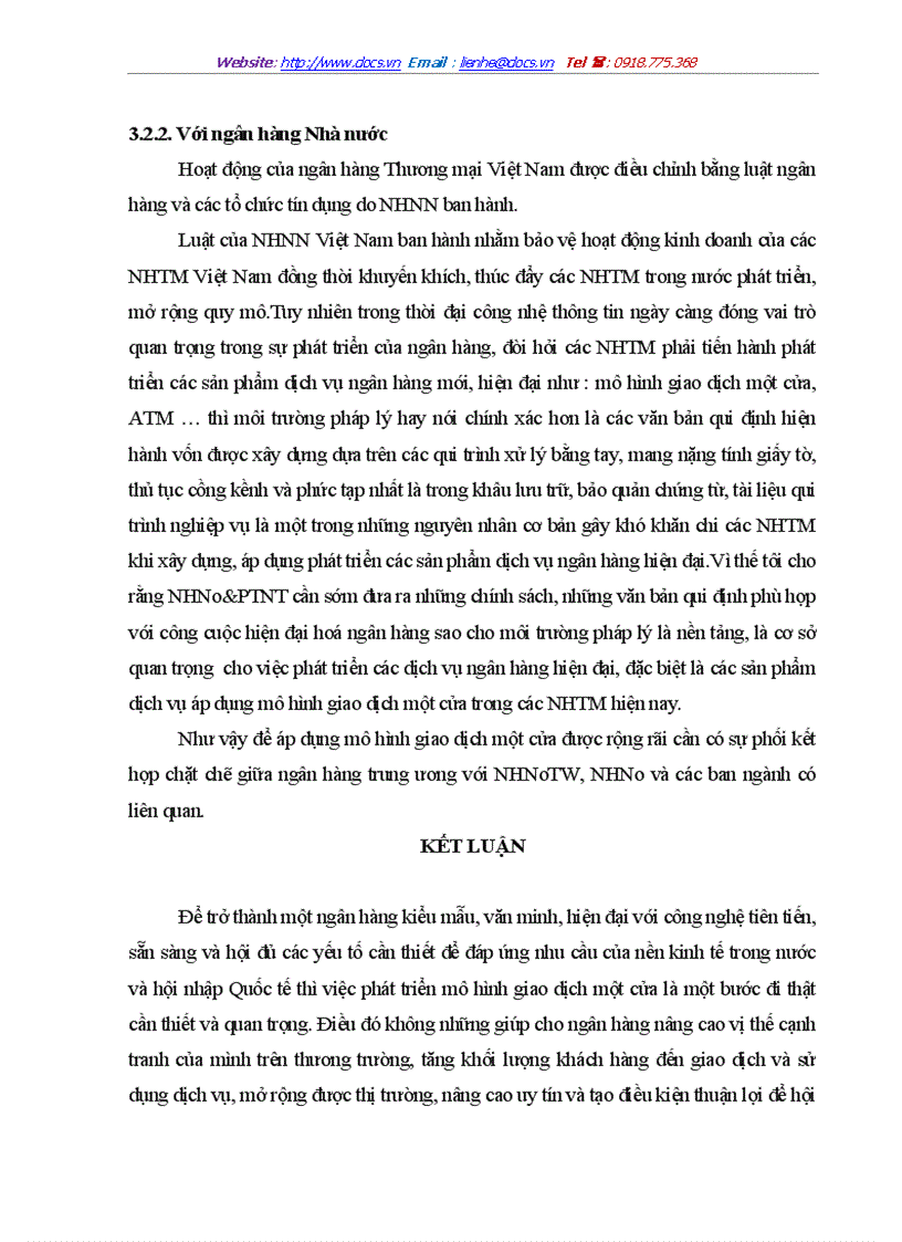 image for page Giải pháp mở rộng áp dụng mô hình giao dịch một cửa tại Chi nhánh Ngân hàng Nông nghiệp và Phát triển Nông thôn Láng Hạ