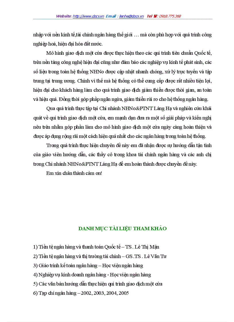 image for page Giải pháp mở rộng áp dụng mô hình giao dịch một cửa tại Chi nhánh Ngân hàng Nông nghiệp và Phát triển Nông thôn Láng Hạ