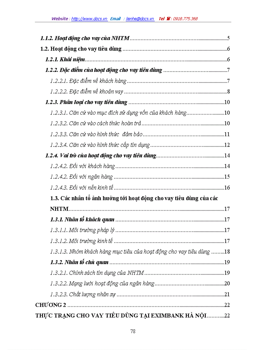 image for page Phát triển hoạt động cho vay tiêu dùng tại Ngân hàng thương mại cổ phần Xuất nhập khẩu chi nhánh Hà Nội