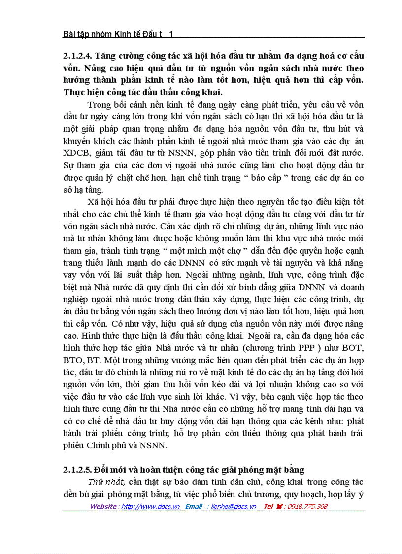 image for page Giải pháp tăng cường quán triệt những đặc điểm của đầu tư phát triển trong công tác quản lý đầu tư và nâng cao hiệu quả đầu tư