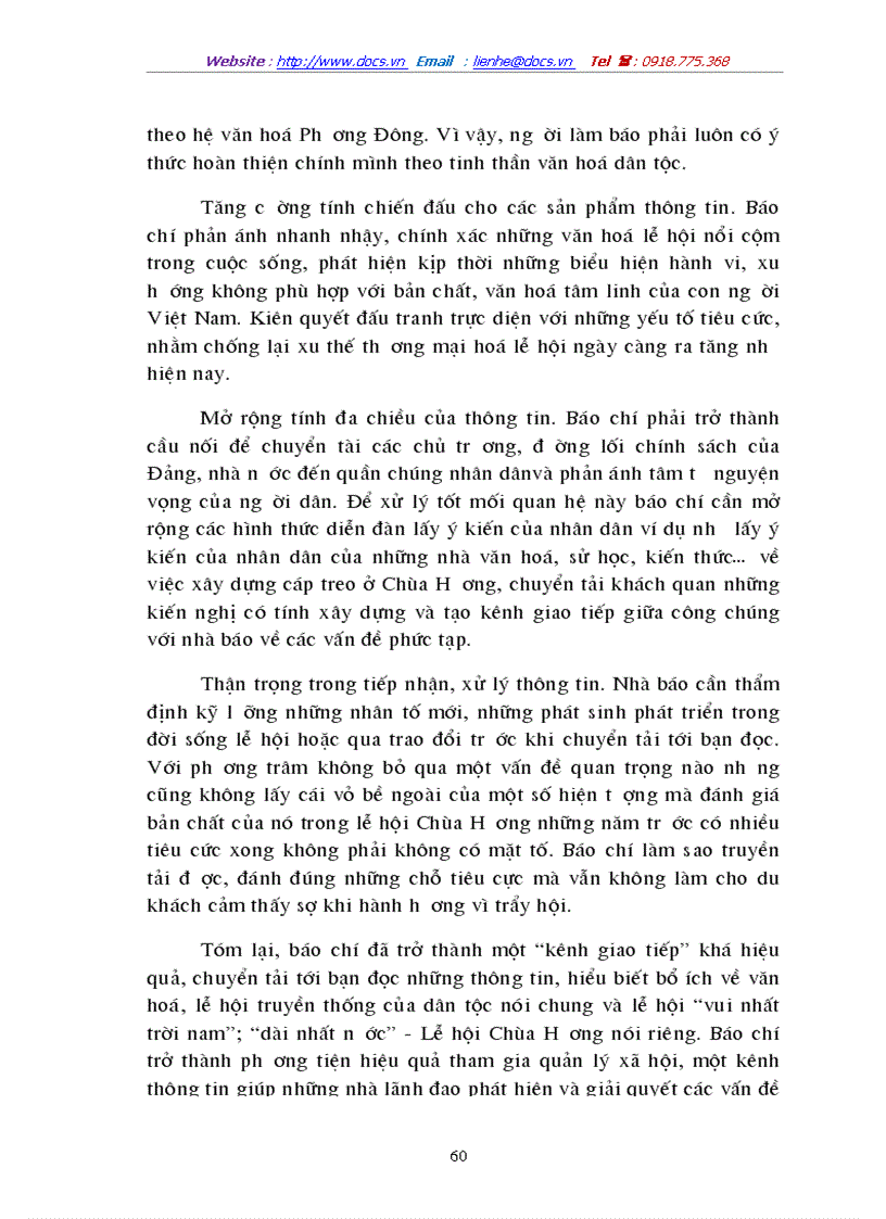 image for page Báo chí trong việc bảo vệ phát huy những giá trị truyền thống tốt đẹp và chống tiêu cực trong lễ hội chùa hương